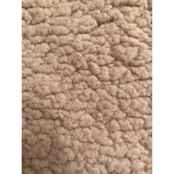 Pink Rose Brand Polyester Fleece Pullover Tan Sweater Size Medium - Picture 3 of 4